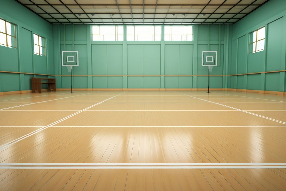 Sports architecture basketball exercising. AI generated Image by rawpixel.