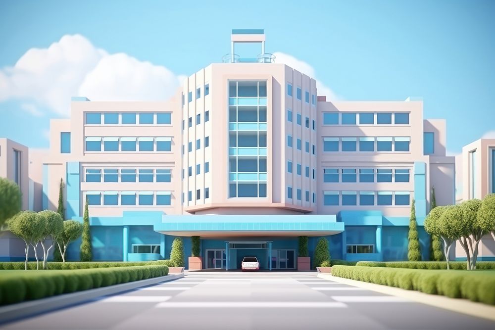 Building architecture hospital plant. AI generated Image by rawpixel.