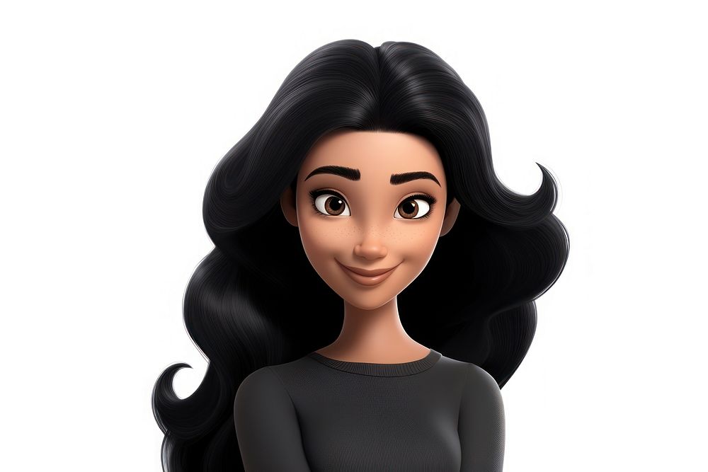 Cartoon adult black woman. AI generated Image by rawpixel.