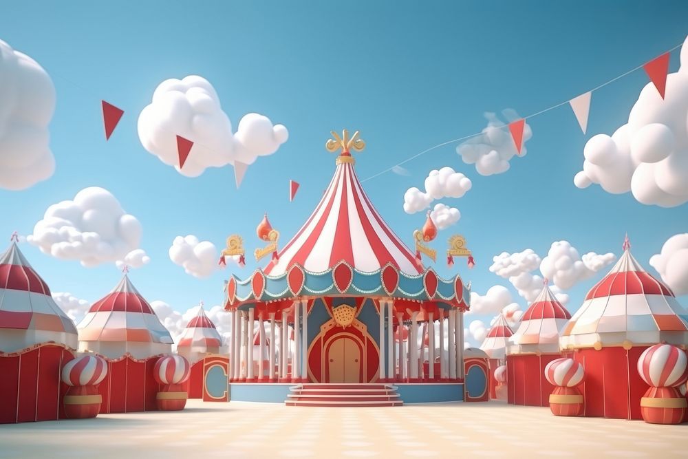 Circus architecture spirituality celebration. AI generated Image by rawpixel.