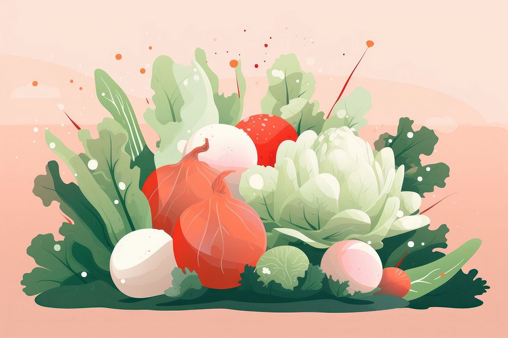 Vegetable plant food creativity. AI generated Image by rawpixel.