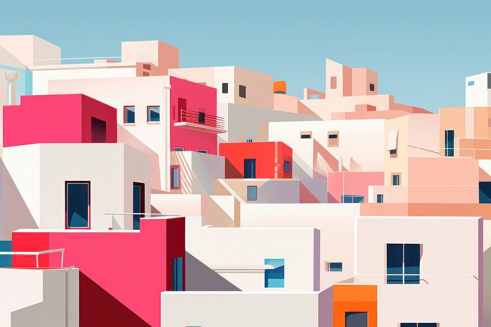 Architecture building urban city. AI generated Image by rawpixel.