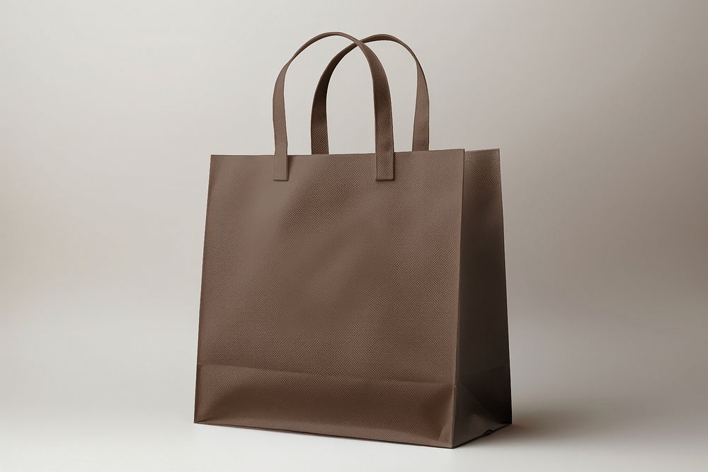 Brown shopping handbag, design resource