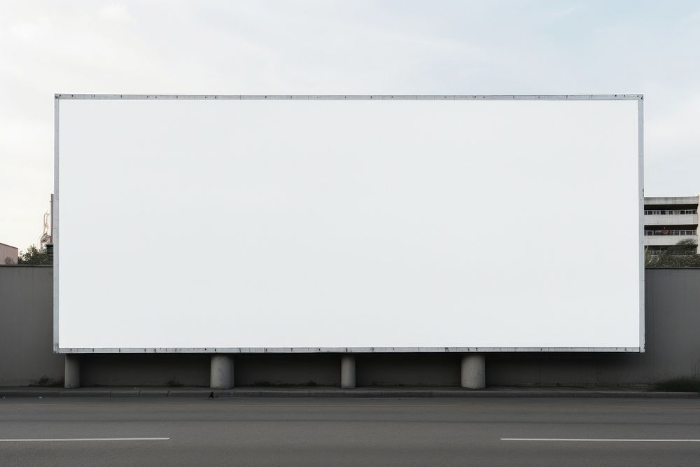 Billboard advertisement architecture outdoors. AI generated Image by rawpixel.
