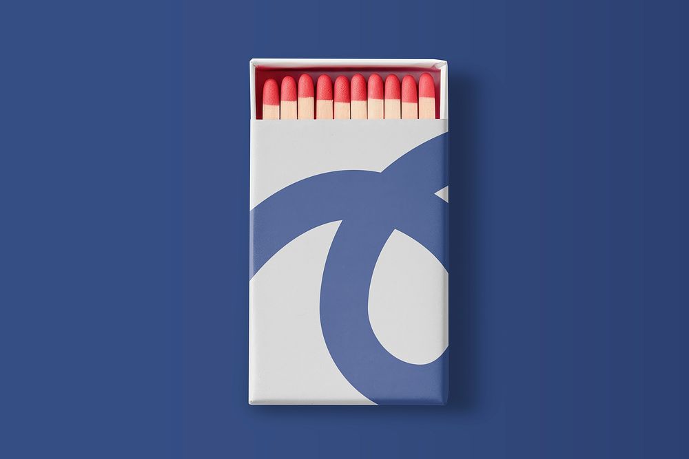 Match box mockup, realistic object psd