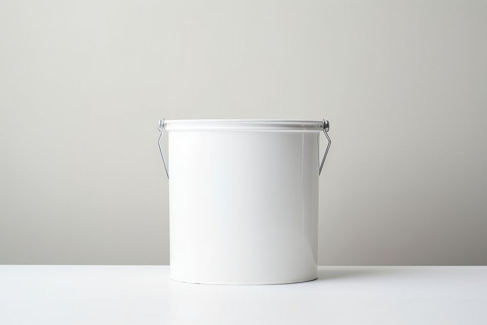 Bucket white container flowerpot. AI generated Image by rawpixel.