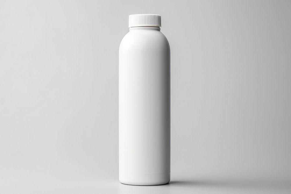 Bottle cylinder white drinkware. AI generated Image by rawpixel.