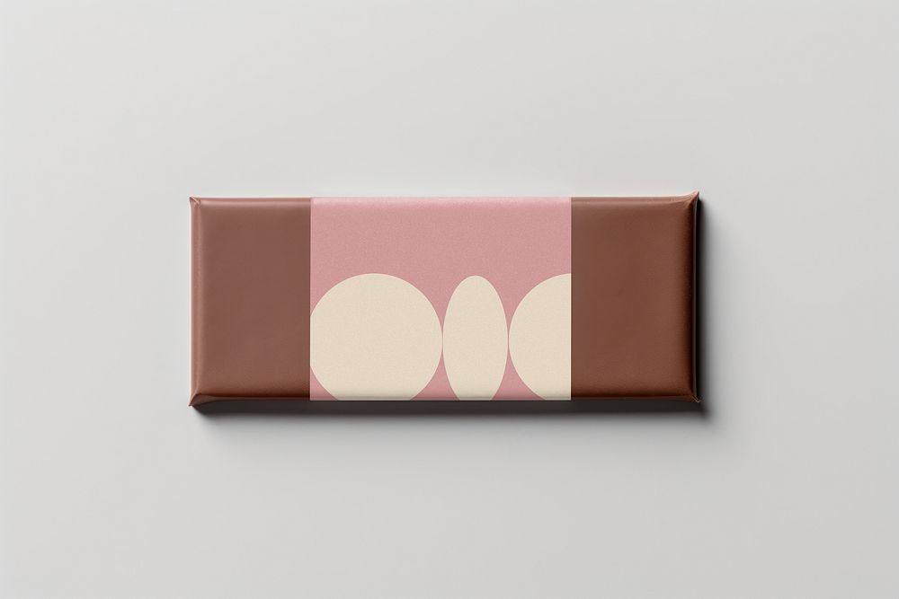 Chocolate bar packaging with design space
