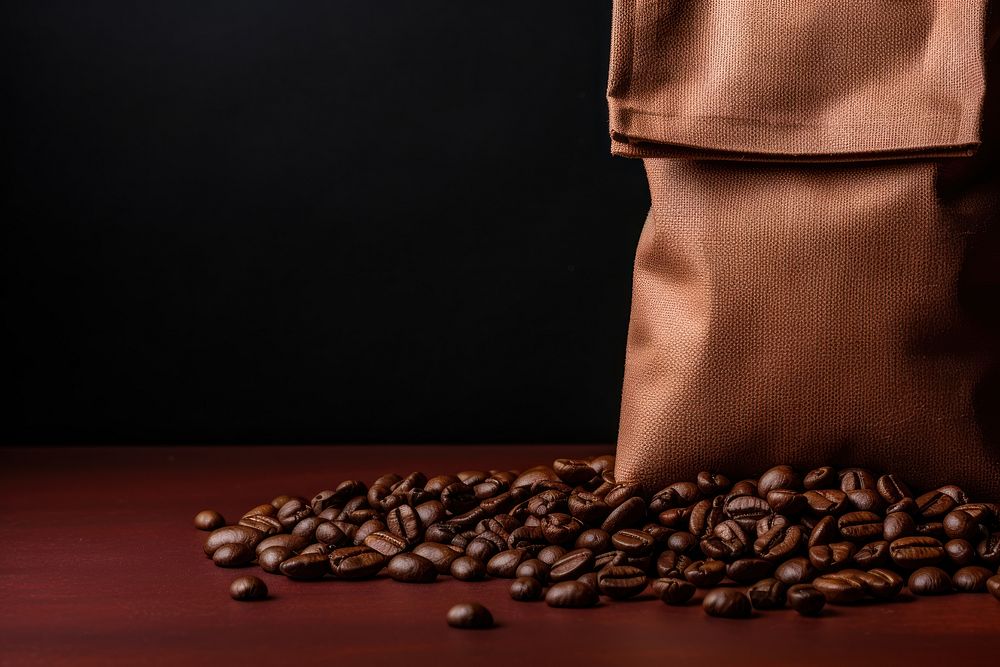 Coffee bag coffee beans freshness. AI generated Image by rawpixel.