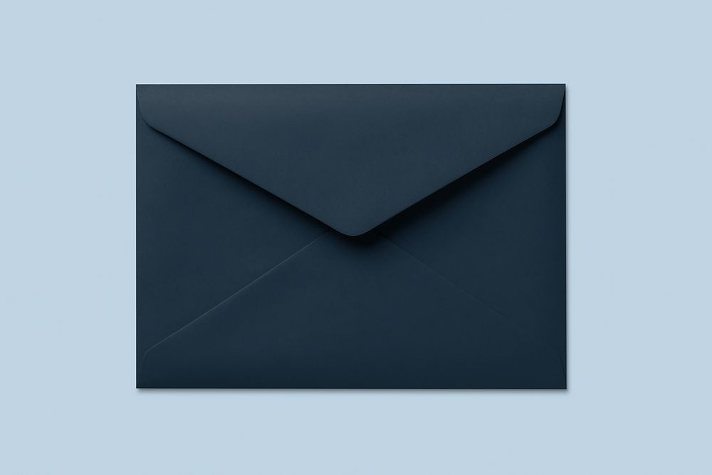 Navy envelope, office stationery