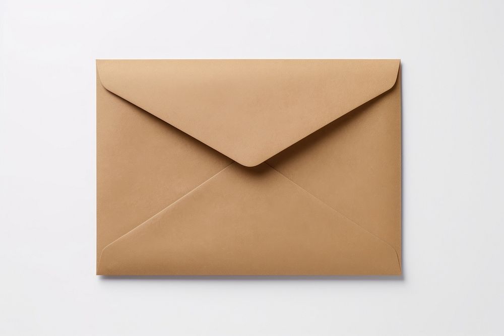 Envelope paper mail white background. AI generated Image by rawpixel.