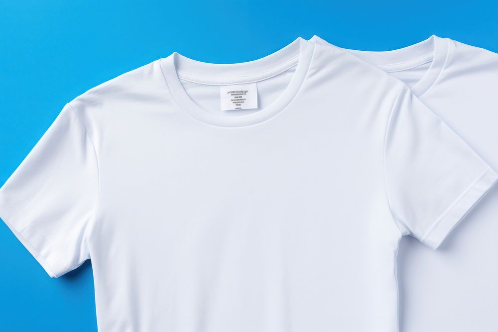 T-shirt sleeve white blue. AI | Free Photo - rawpixel