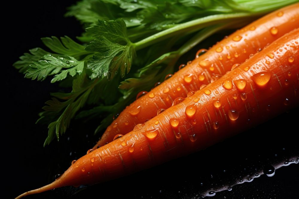 Carrot vegetable seafood plant. 