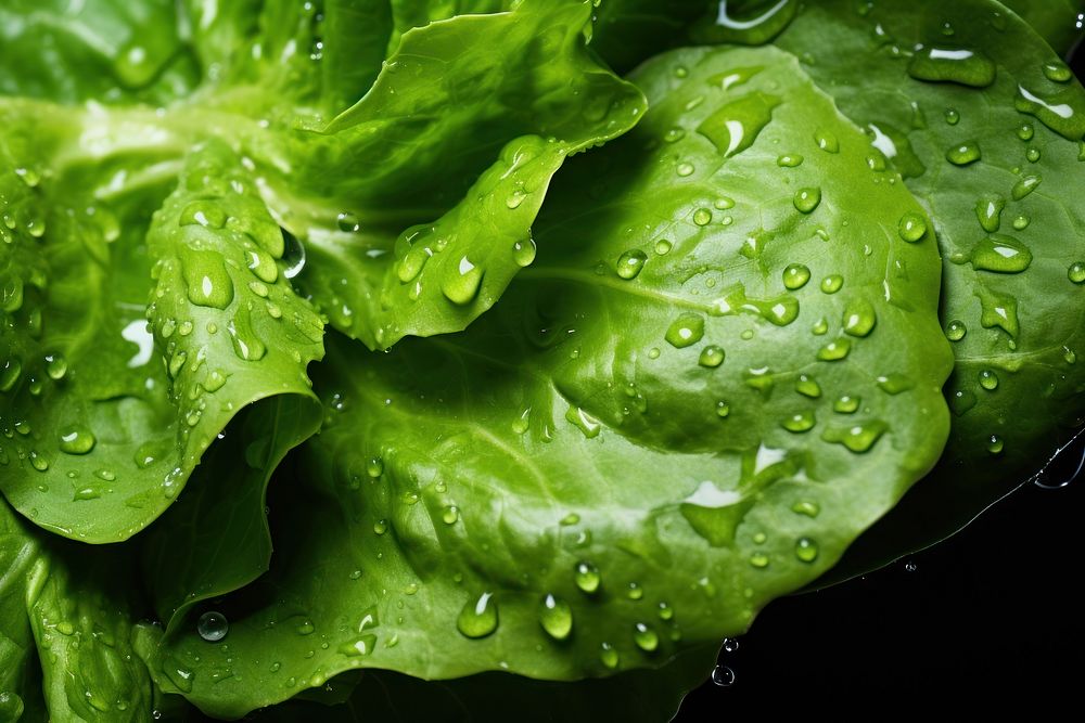 Lettuce vegetable plant leaf. 