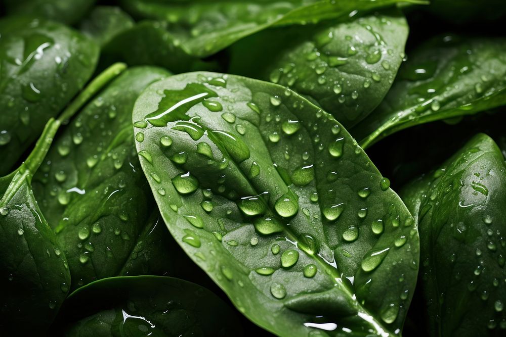 Spinach vegetable plant leaf. AI generated Image by rawpixel.