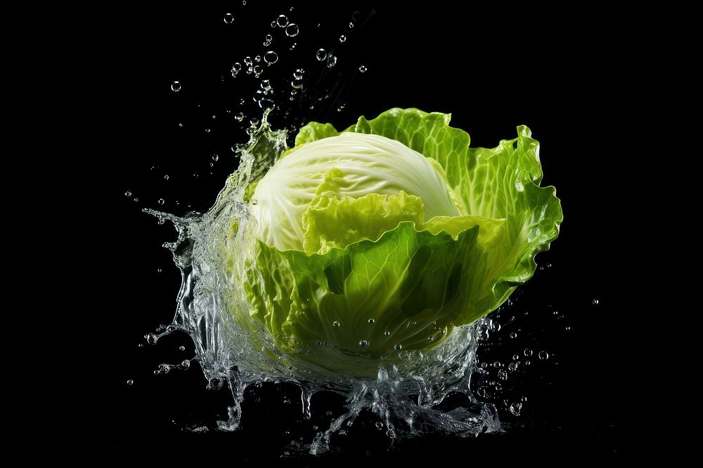 Vegetable cabbage lettuce plant. AI generated Image by rawpixel.