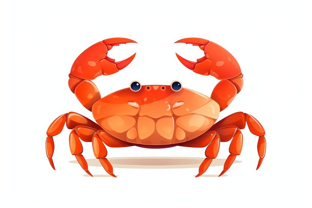 Crab seafood cartoon animal. AI generated Image by rawpixel.