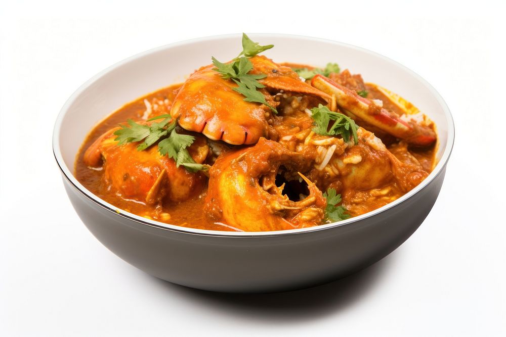 Seafood curry plate stew. AI generated Image by rawpixel.