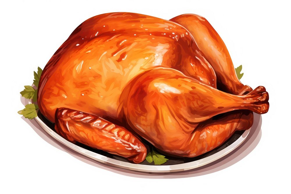 Dinner turkey roast food. AI generated Image by rawpixel.
