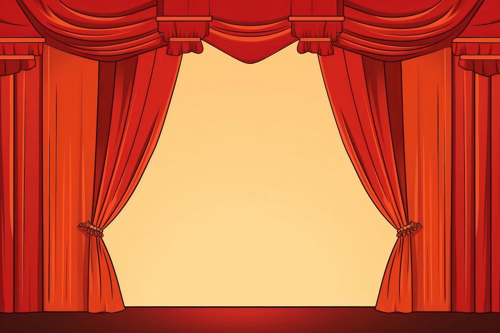 Curtain backgrounds theater stage. AI generated Image by rawpixel.