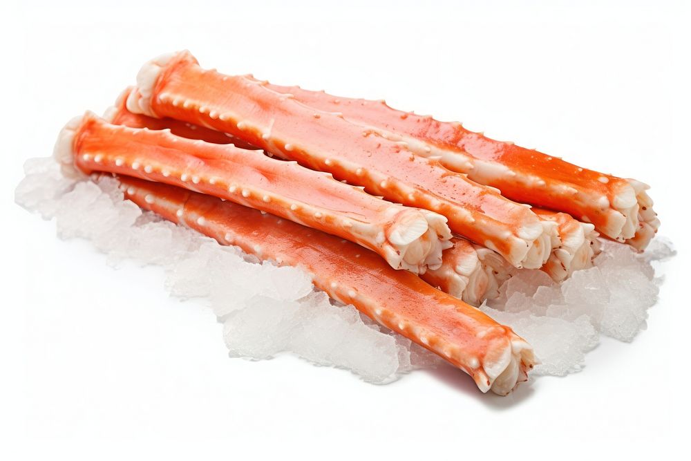 Seafood crab white background invertebrate. AI generated Image by rawpixel.