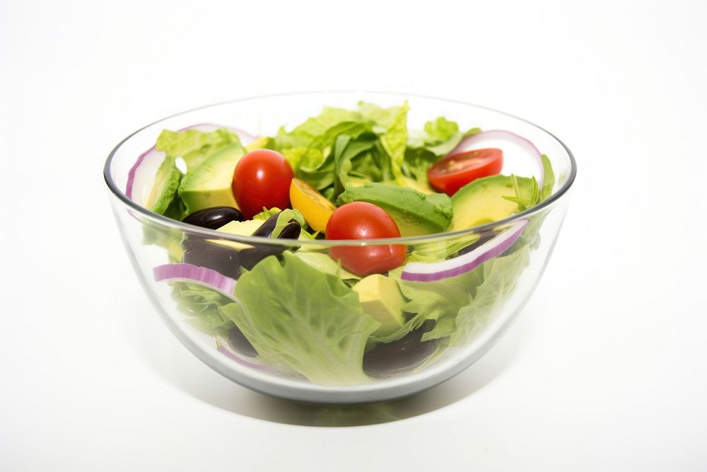 Salad food bowl vegetable. AI generated Image by rawpixel.