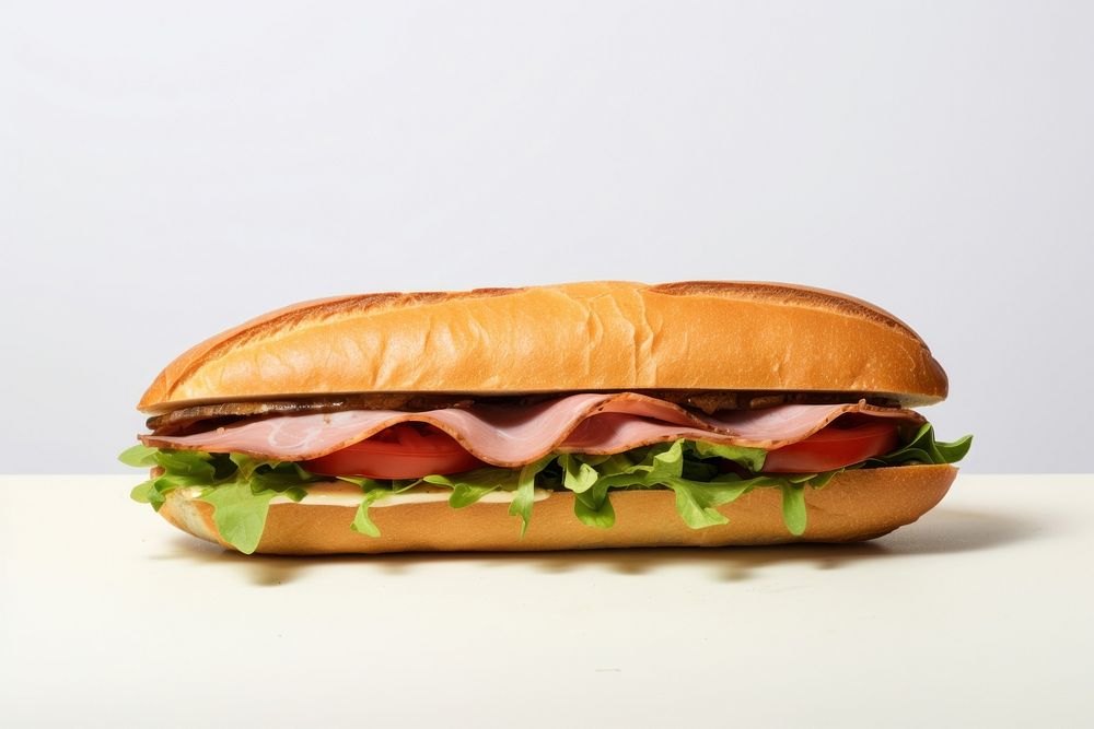Sandwich bread food meat. AI generated Image by rawpixel.