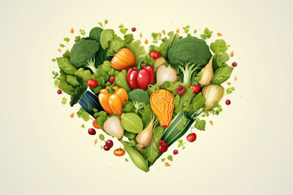 Vegetable plant heart food. 