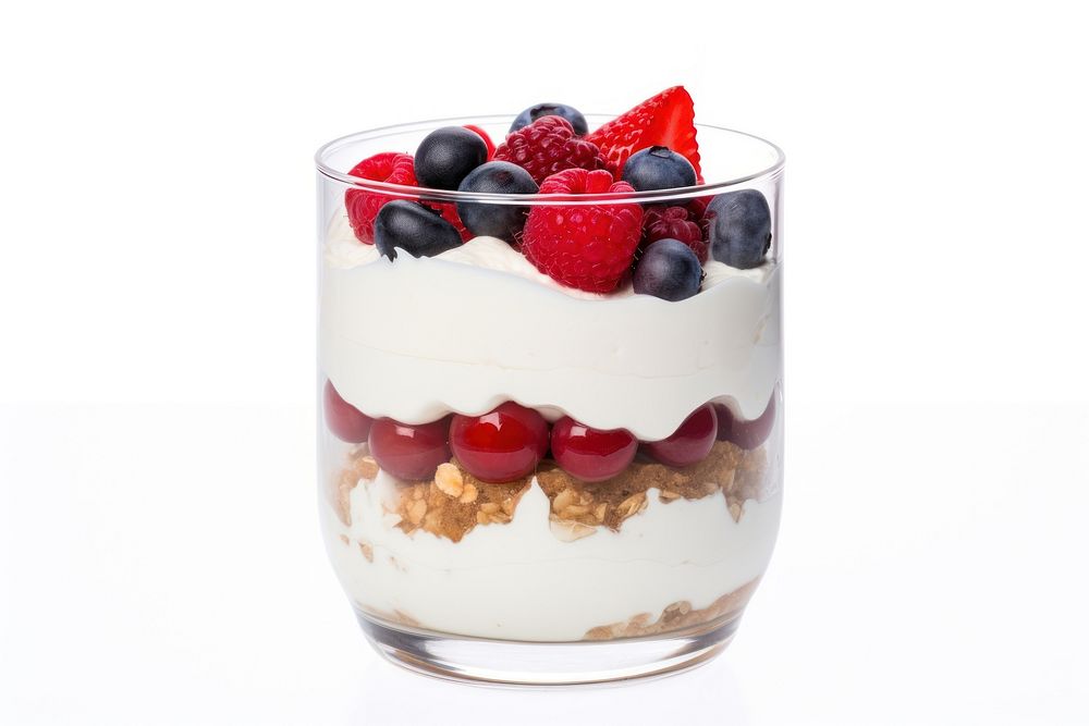 Dessert berry fruit cream. AI generated Image by rawpixel.