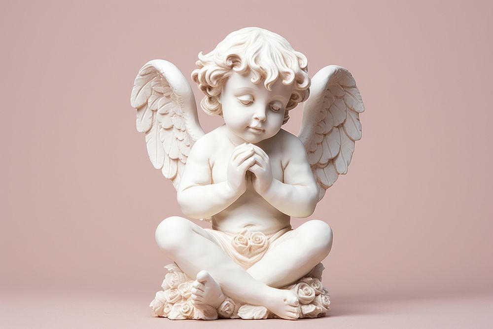 Statue angel representation spirituality. AI generated Image by rawpixel.