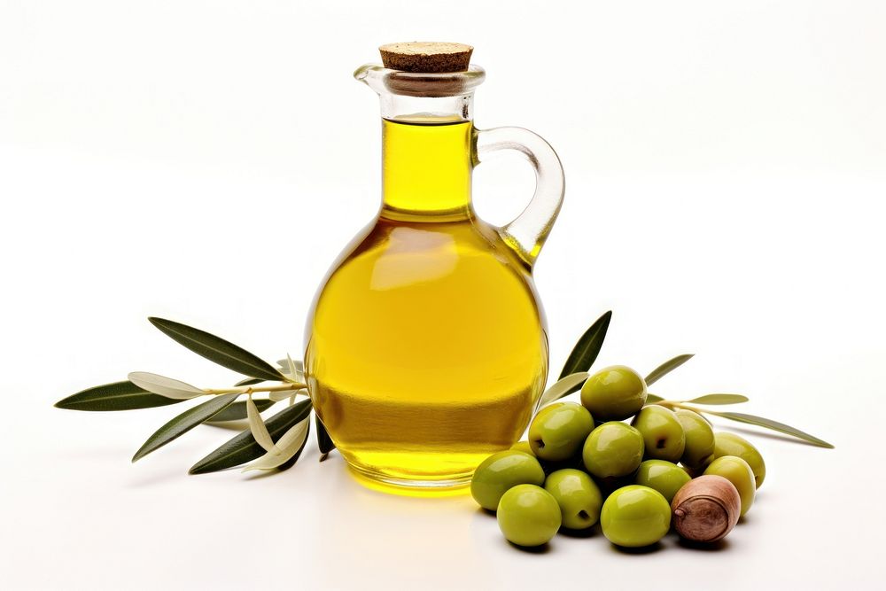 Bottle olive food oil. 