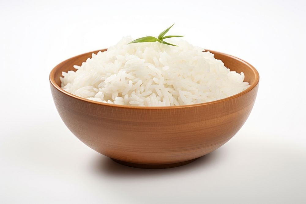 Rice bowl white food. AI generated Image by rawpixel.