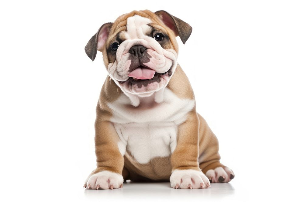 Bulldog puppy animal mammal. AI generated Image by rawpixel.