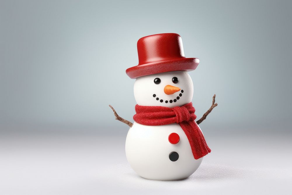 Snowman decoration winter anthropomorphic. AI generated Image by rawpixel.