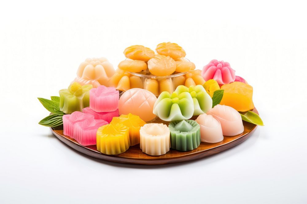 Confectionery sweets plate food. AI generated Image by rawpixel.