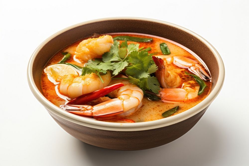 Seafood soup meal dish. AI generated Image by rawpixel.