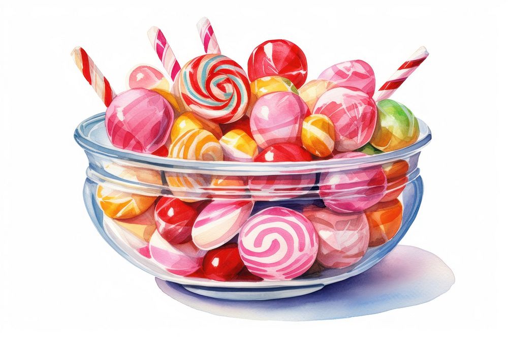 Candy confectionery lollipop dessert. AI generated Image by rawpixel.