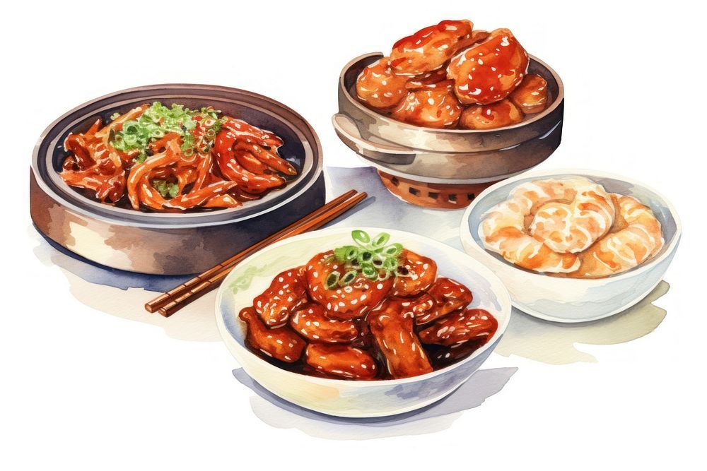 Food meal dish chinese food. AI generated Image by rawpixel.