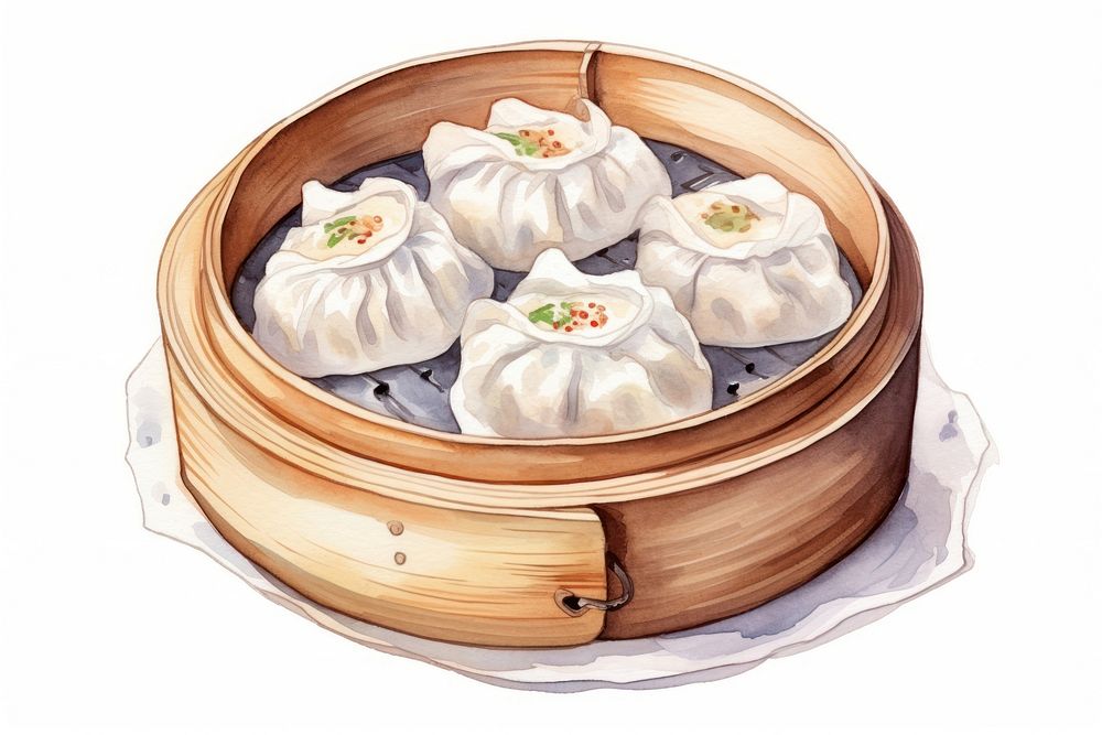 Dumpling food xiaolongbao chopsticks. AI generated Image by rawpixel.