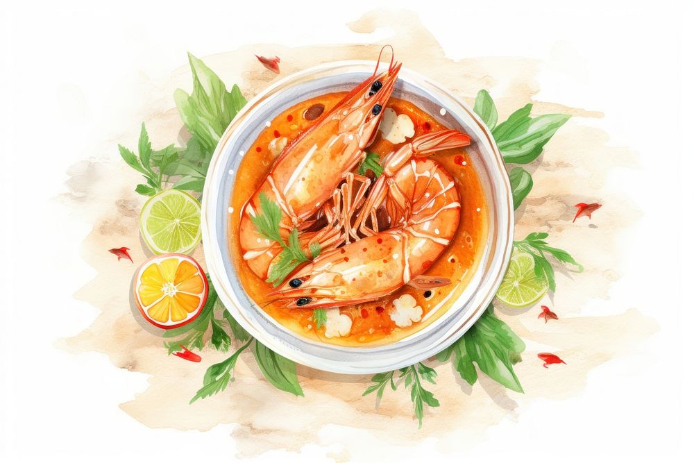 Seafood lobster shrimp table. AI generated Image by rawpixel.