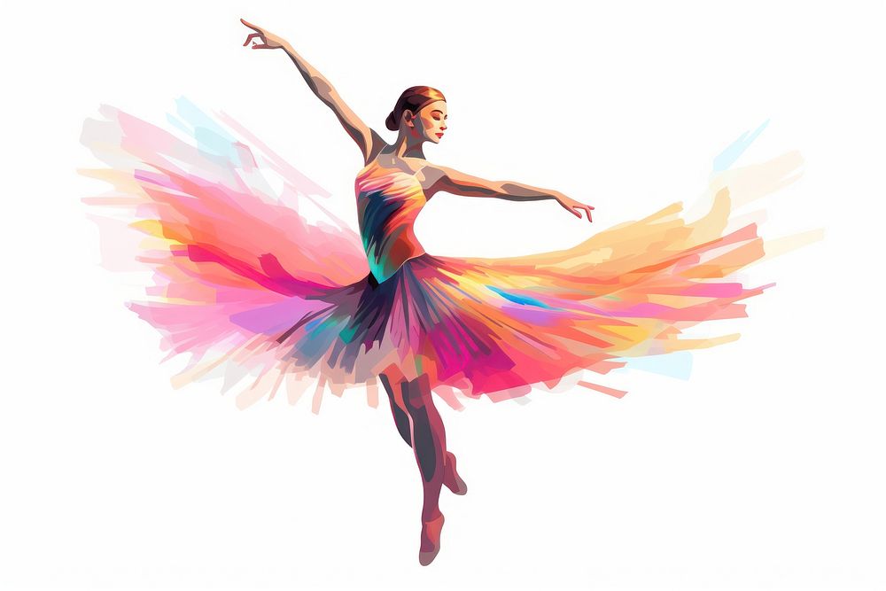 Adult ballerina dancing ballet. AI generated Image by rawpixel.