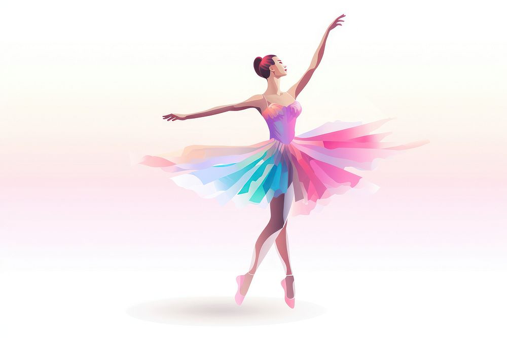 Adult ballerina dancing ballet. AI generated Image by rawpixel.