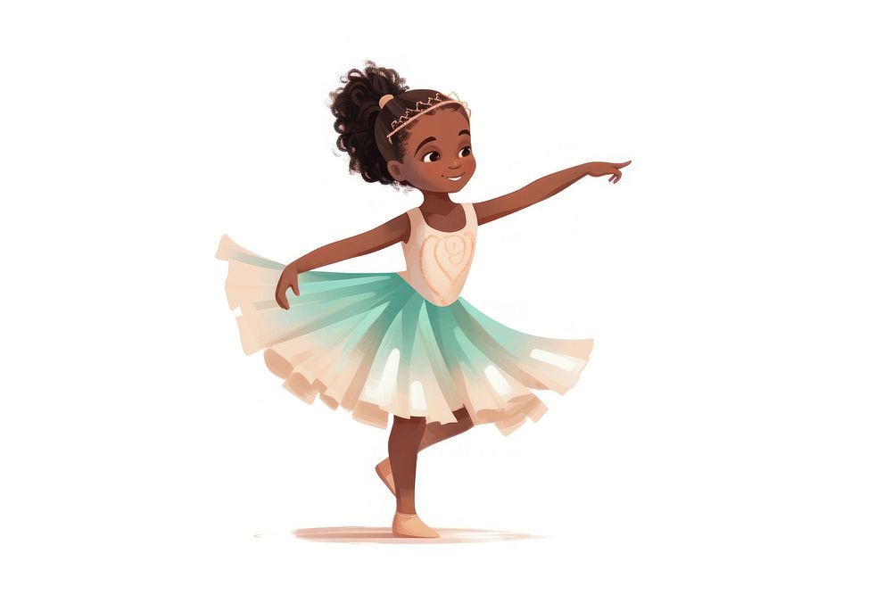 Ballerina dancing ballet cute. AI generated Image by rawpixel.