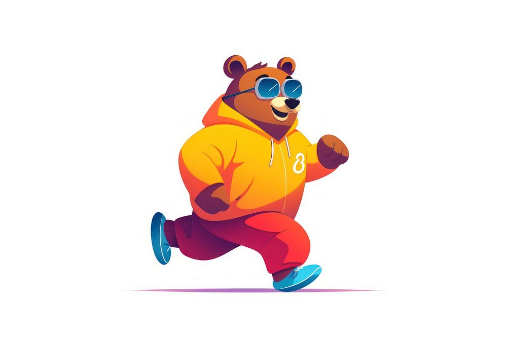 Cartoon sports bear toy. AI generated Image by rawpixel.