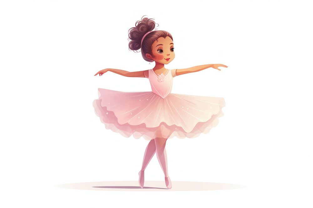 Ballerina dancing ballet cute. AI generated Image by rawpixel.