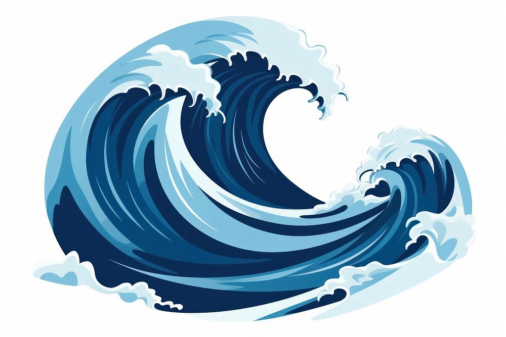 Ocean surfing sports wave. AI generated Image by rawpixel.