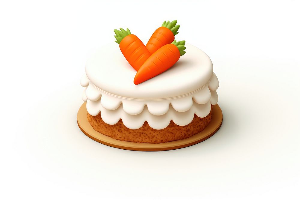Carrot cake dessert icing food. AI generated Image by rawpixel.