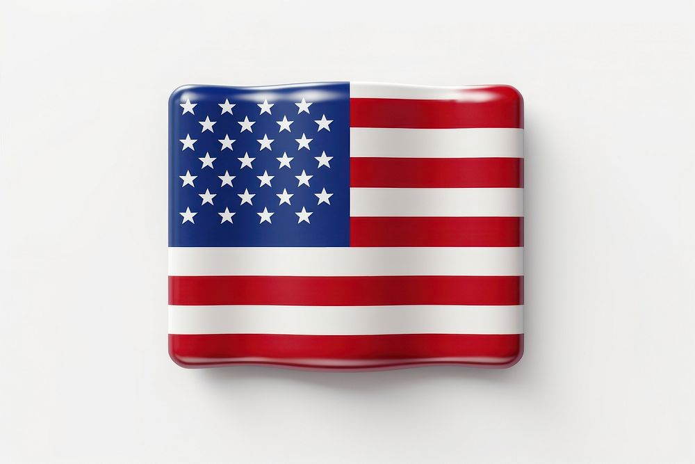 Flag white background american flag independence. AI generated Image by rawpixel.