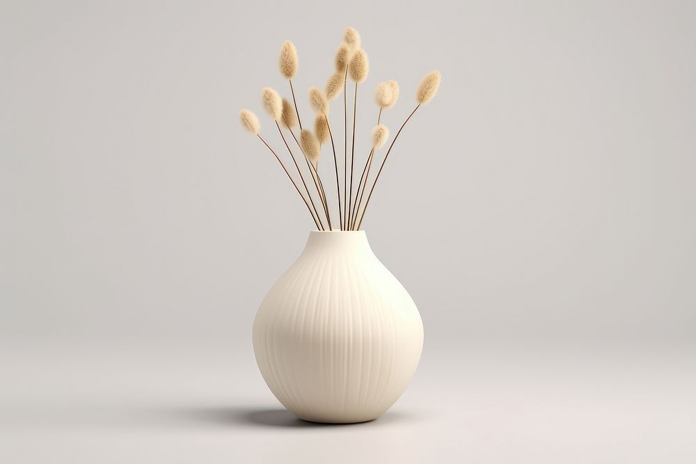 Vase porcelain ceramic flower. AI generated Image by rawpixel.