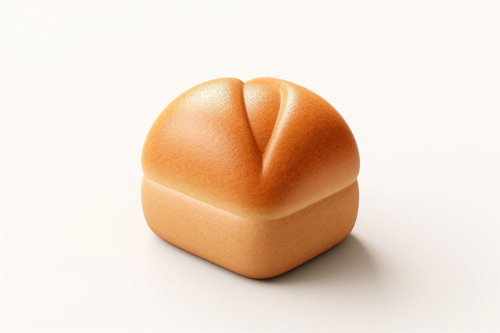 Bread loaf food white background simplicity. AI generated Image by rawpixel.